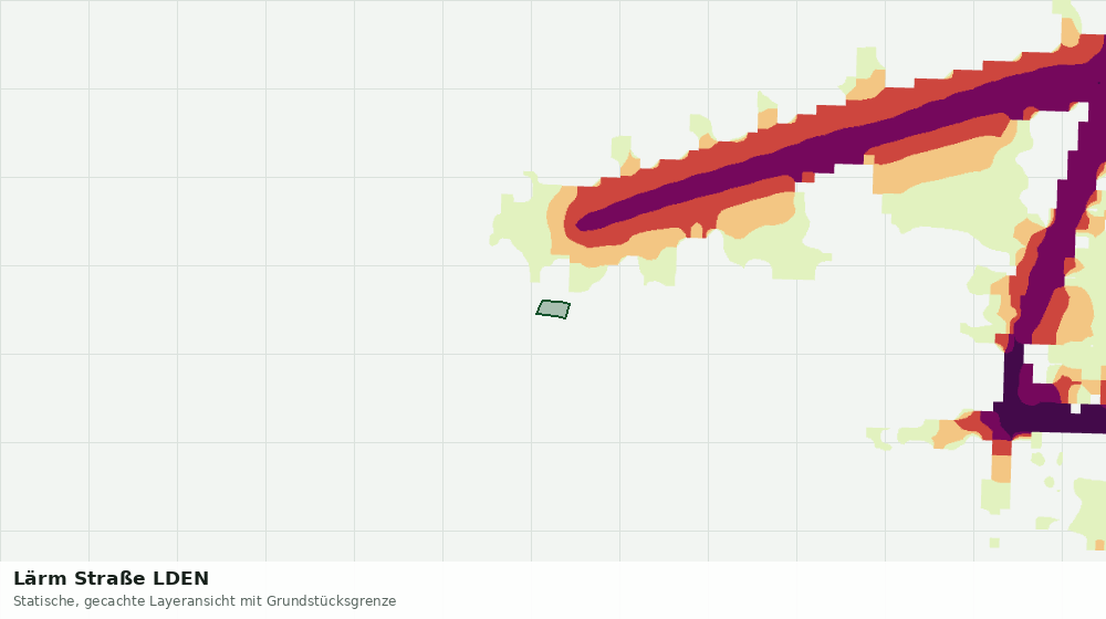 Statische Kartenansicht: Lärm Straße LDEN