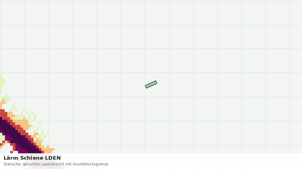 Statische Kartenansicht: Lärm Schiene LDEN
