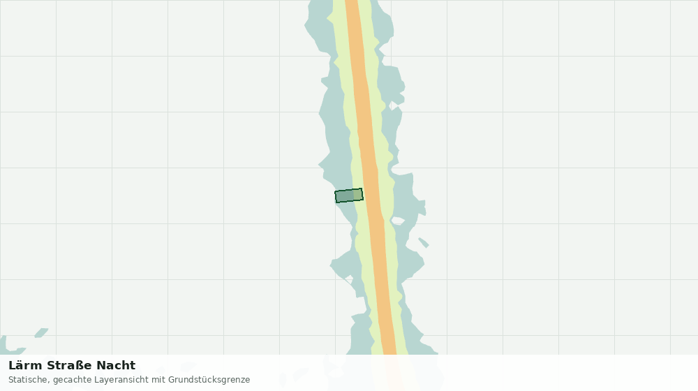 Statische Kartenansicht: Lärm Straße Nacht