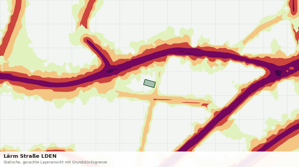 Statische Kartenansicht: Lärm Straße LDEN