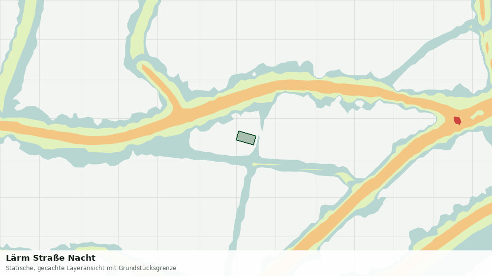 Statische Kartenansicht: Lärm Straße Nacht