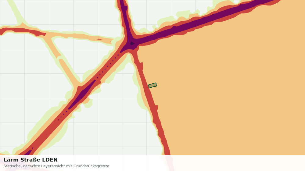 Statische Kartenansicht: Lärm Straße LDEN