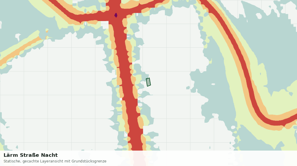 Statische Kartenansicht: Lärm Straße Nacht