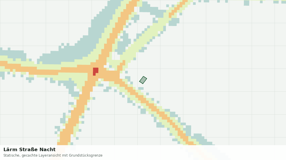 Statische Kartenansicht: Lärm Straße Nacht