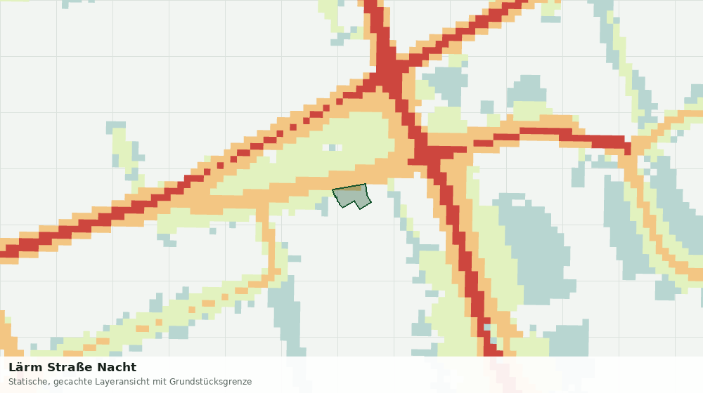 Statische Kartenansicht: Lärm Straße Nacht