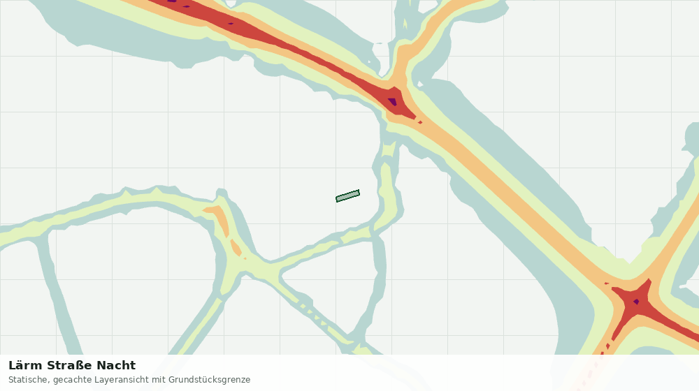 Statische Kartenansicht: Lärm Straße Nacht