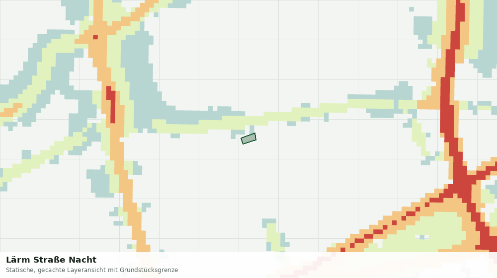 Statische Kartenansicht: Lärm Straße Nacht