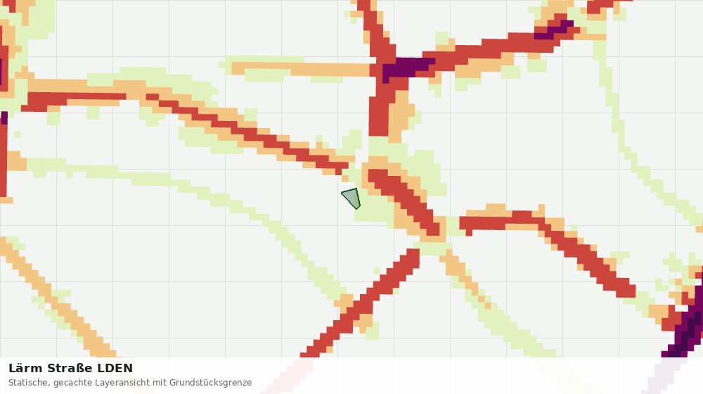 Statische Kartenansicht: Lärm Straße LDEN