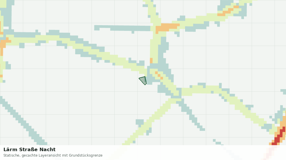 Statische Kartenansicht: Lärm Straße Nacht