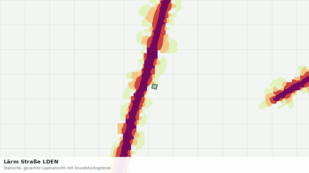 Statische Kartenansicht: Lärm Straße LDEN