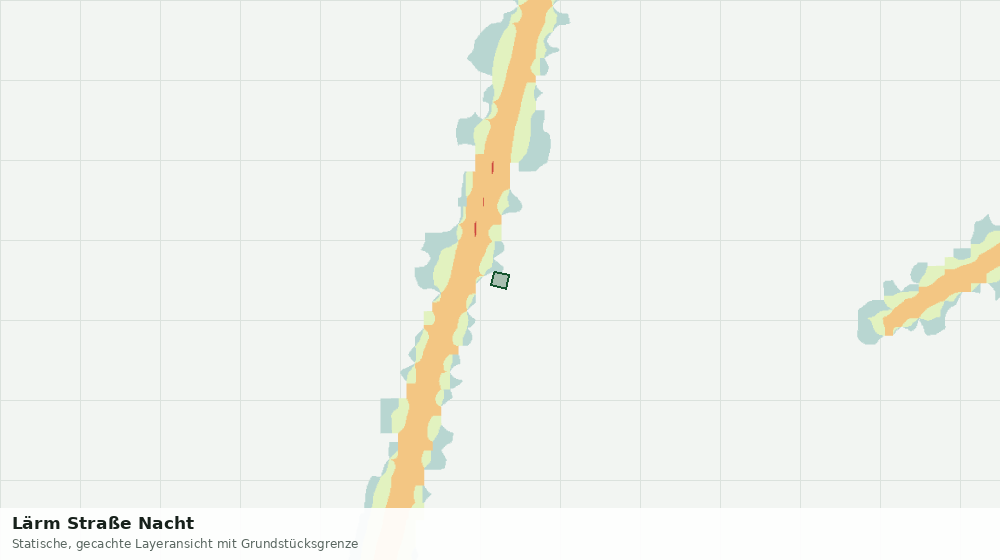 Statische Kartenansicht: Lärm Straße Nacht