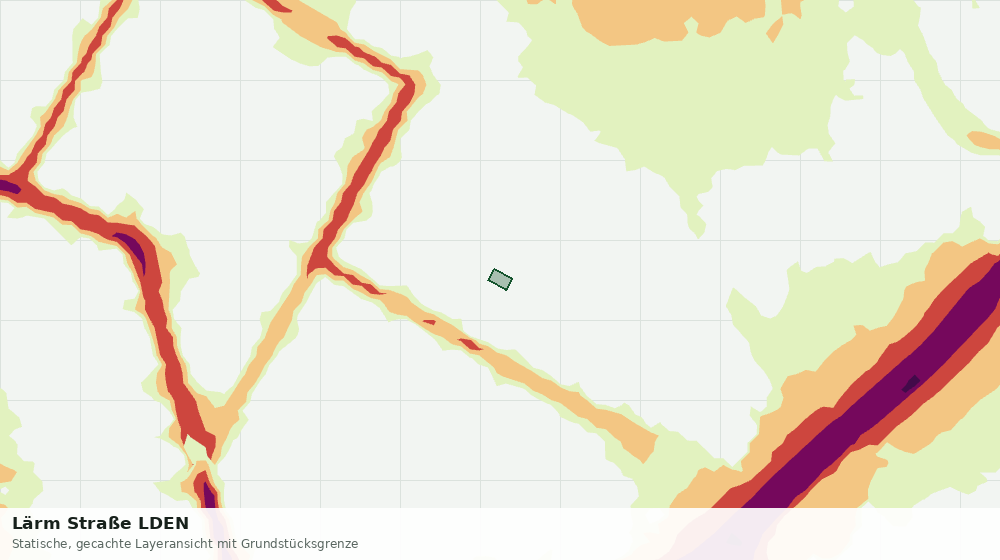 Statische Kartenansicht: Lärm Straße LDEN