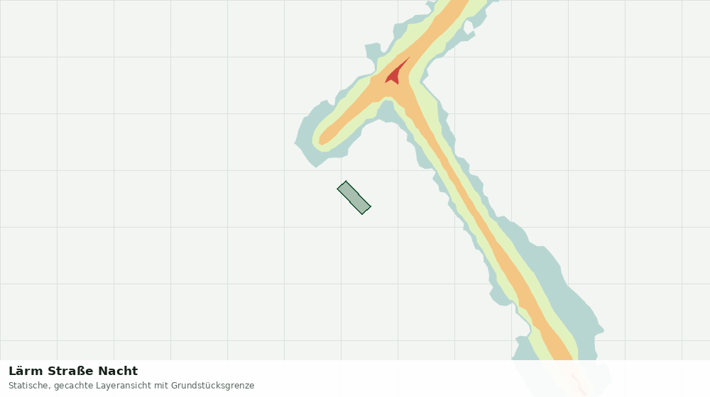 Statische Kartenansicht: Lärm Straße Nacht