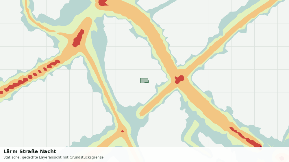 Statische Kartenansicht: Lärm Straße Nacht