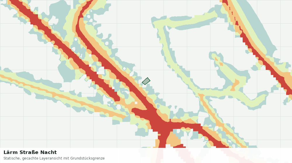 Statische Kartenansicht: Lärm Straße Nacht