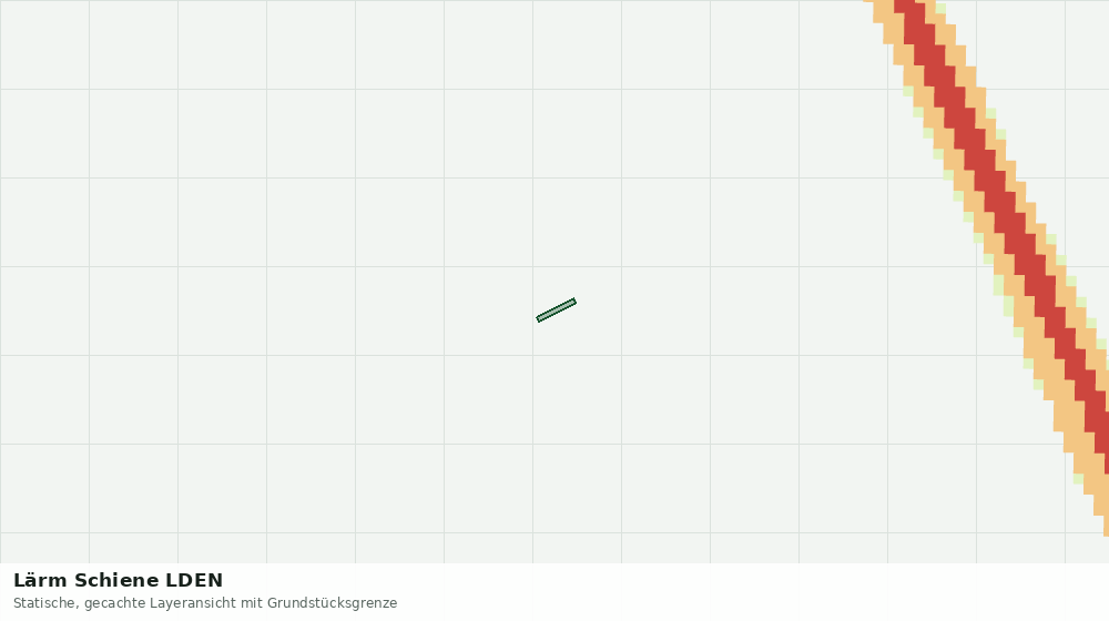 Statische Kartenansicht: Lärm Schiene LDEN