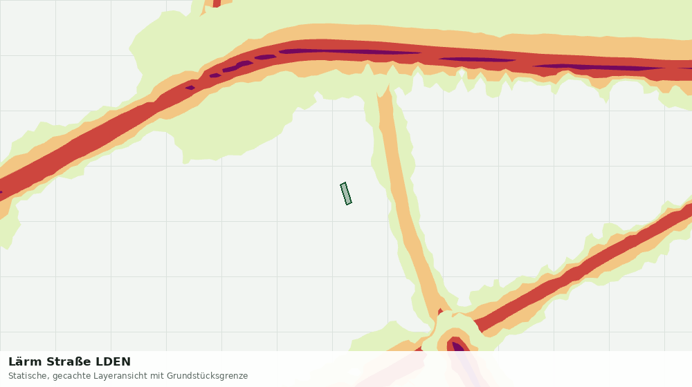 Statische Kartenansicht: Lärm Straße LDEN