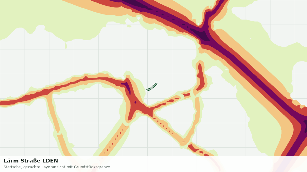 Statische Kartenansicht: Lärm Straße LDEN