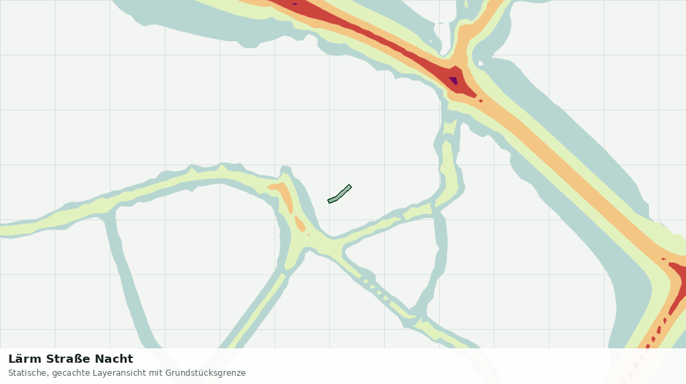 Statische Kartenansicht: Lärm Straße Nacht