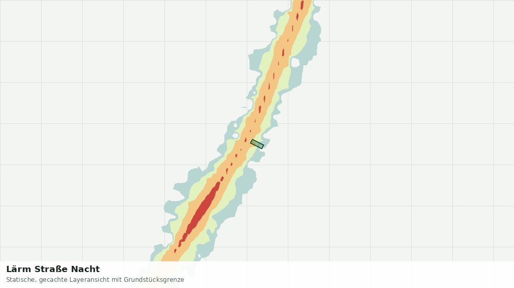 Statische Kartenansicht: Lärm Straße Nacht