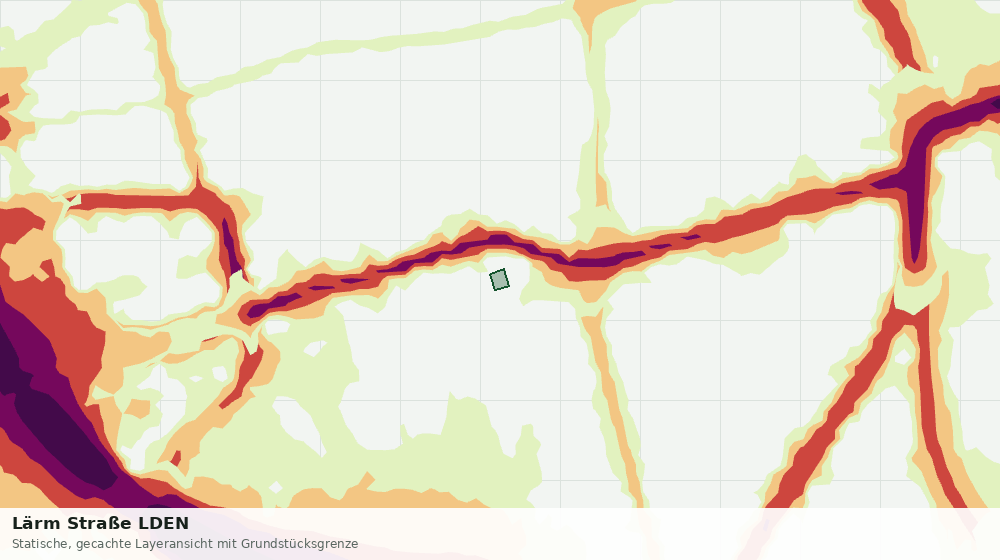Statische Kartenansicht: Lärm Straße LDEN