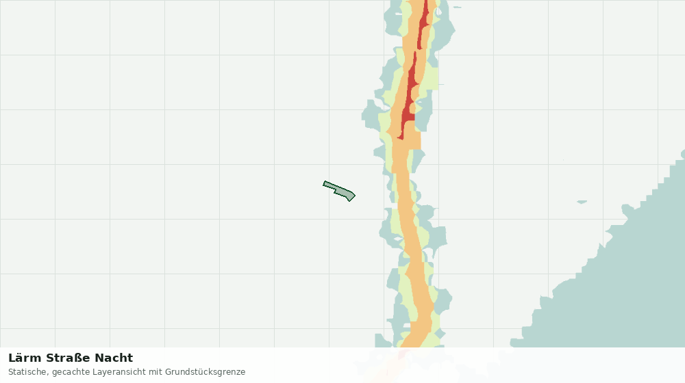 Statische Kartenansicht: Lärm Straße Nacht