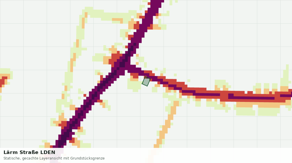 Statische Kartenansicht: Lärm Straße LDEN