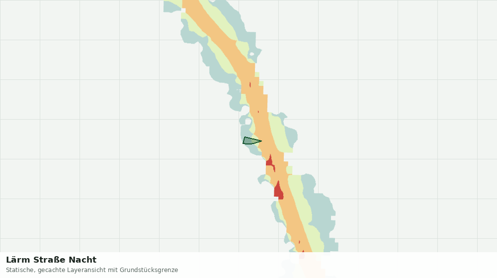 Statische Kartenansicht: Lärm Straße Nacht