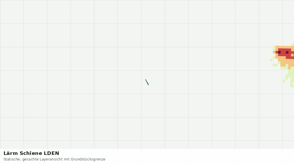Statische Kartenansicht: Lärm Schiene LDEN