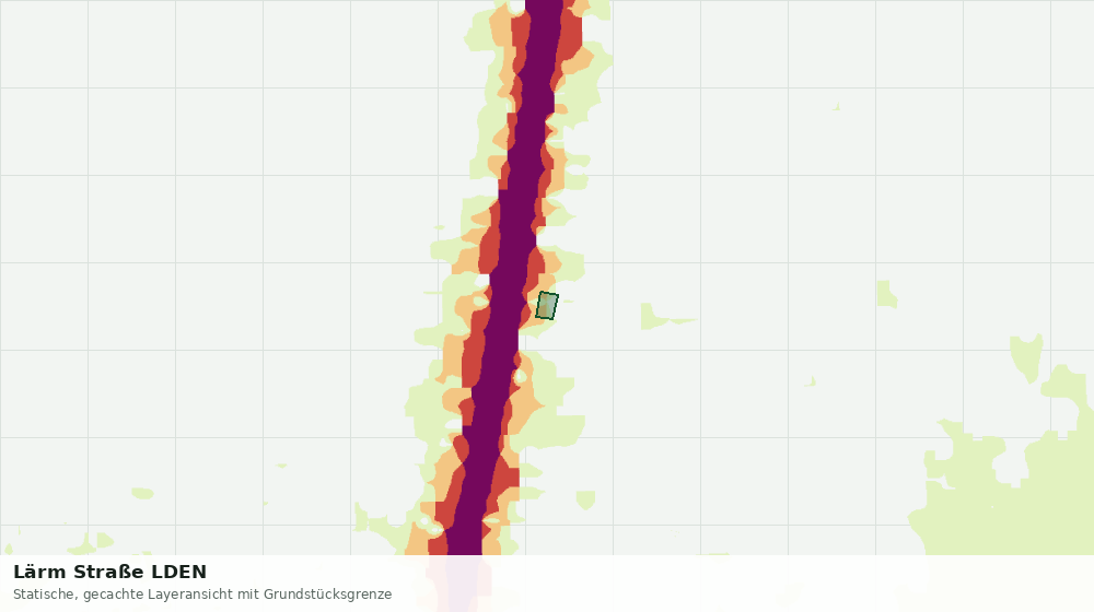 Statische Kartenansicht: Lärm Straße LDEN