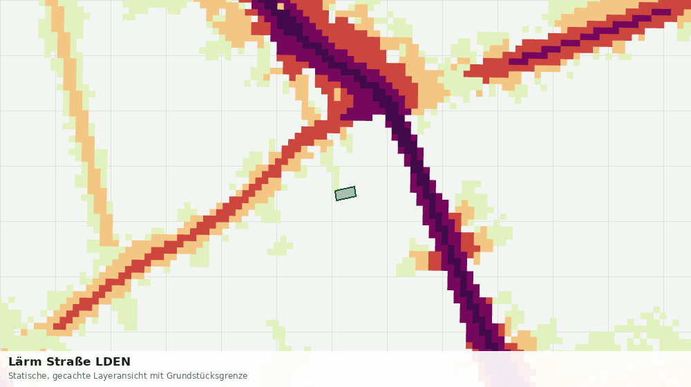 Statische Kartenansicht: Lärm Straße LDEN