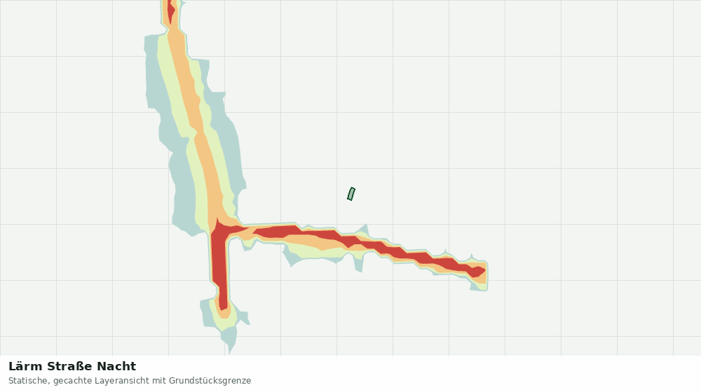Statische Kartenansicht: Lärm Straße Nacht