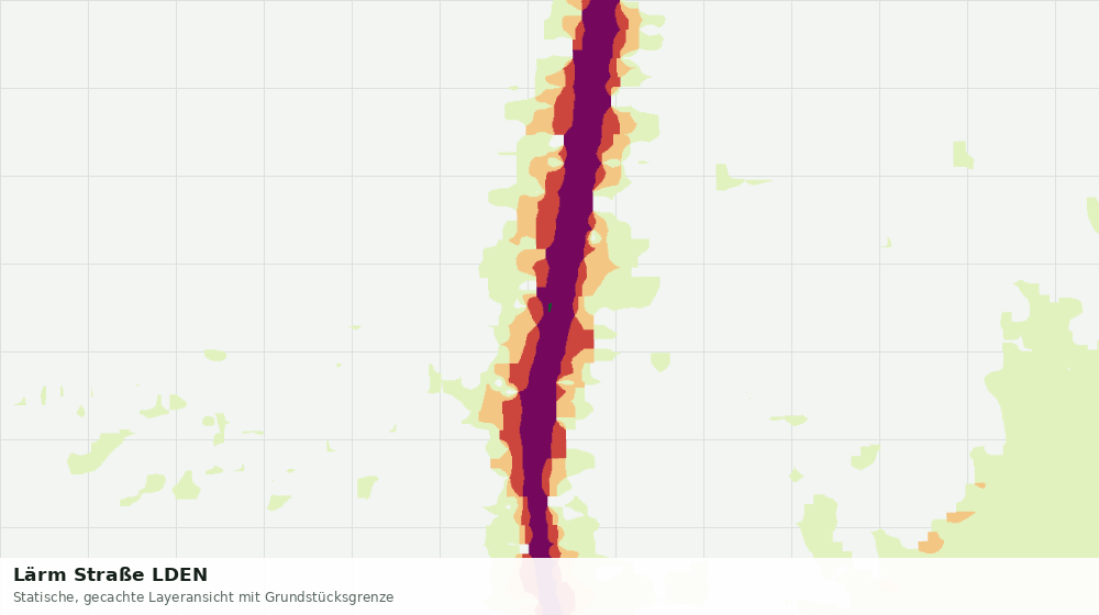 Statische Kartenansicht: Lärm Straße LDEN