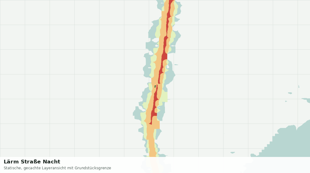 Statische Kartenansicht: Lärm Straße Nacht