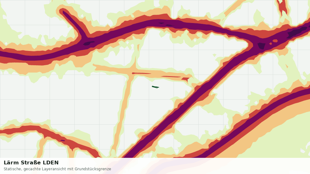 Statische Kartenansicht: Lärm Straße LDEN