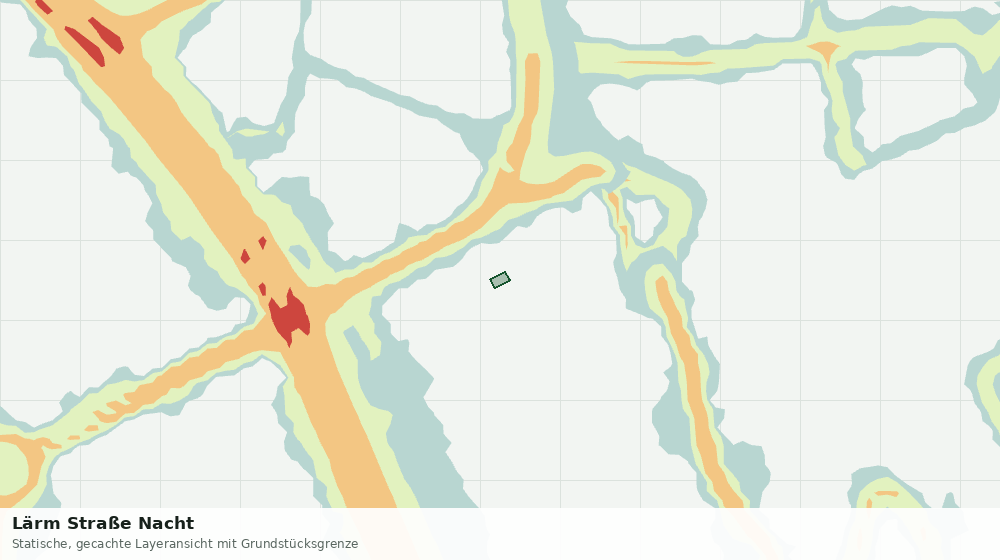 Statische Kartenansicht: Lärm Straße Nacht