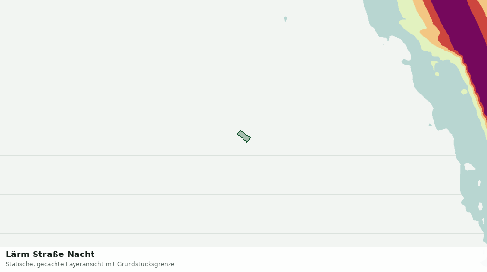 Statische Kartenansicht: Lärm Straße Nacht