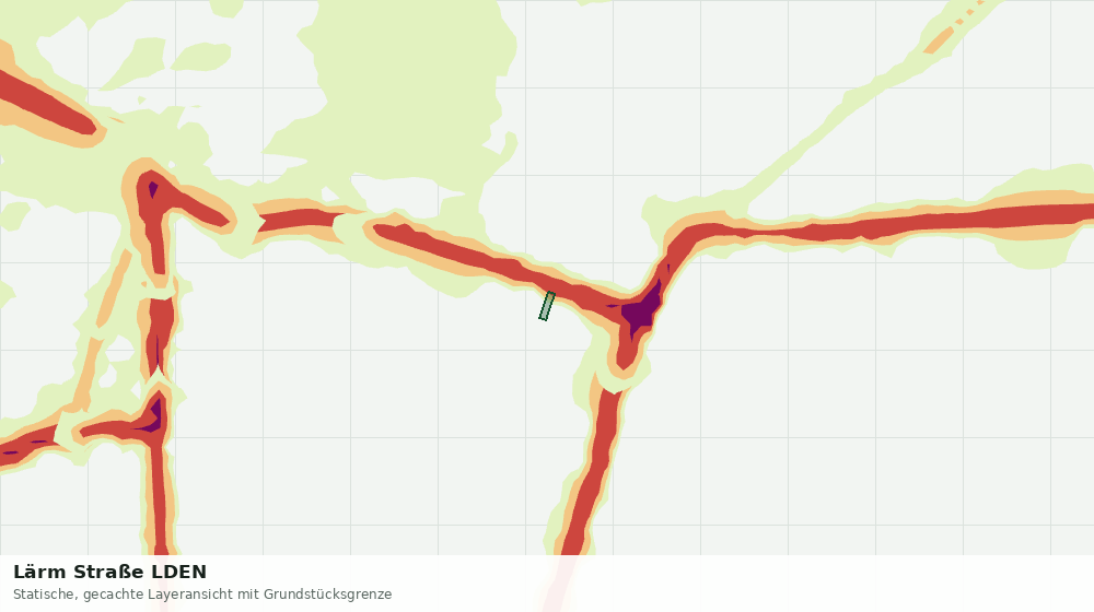 Statische Kartenansicht: Lärm Straße LDEN