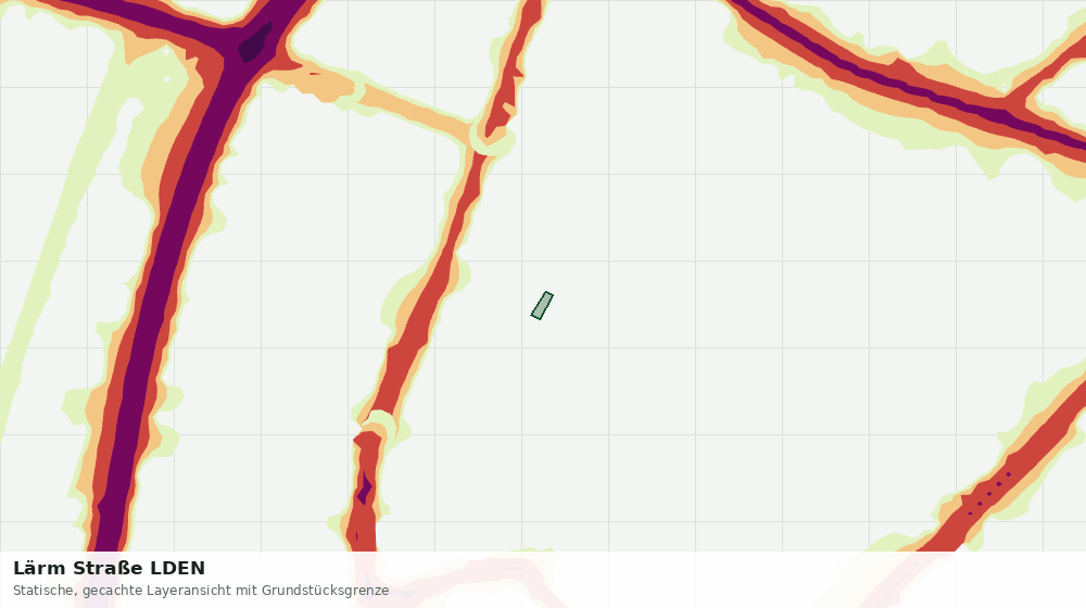 Statische Kartenansicht: Lärm Straße LDEN