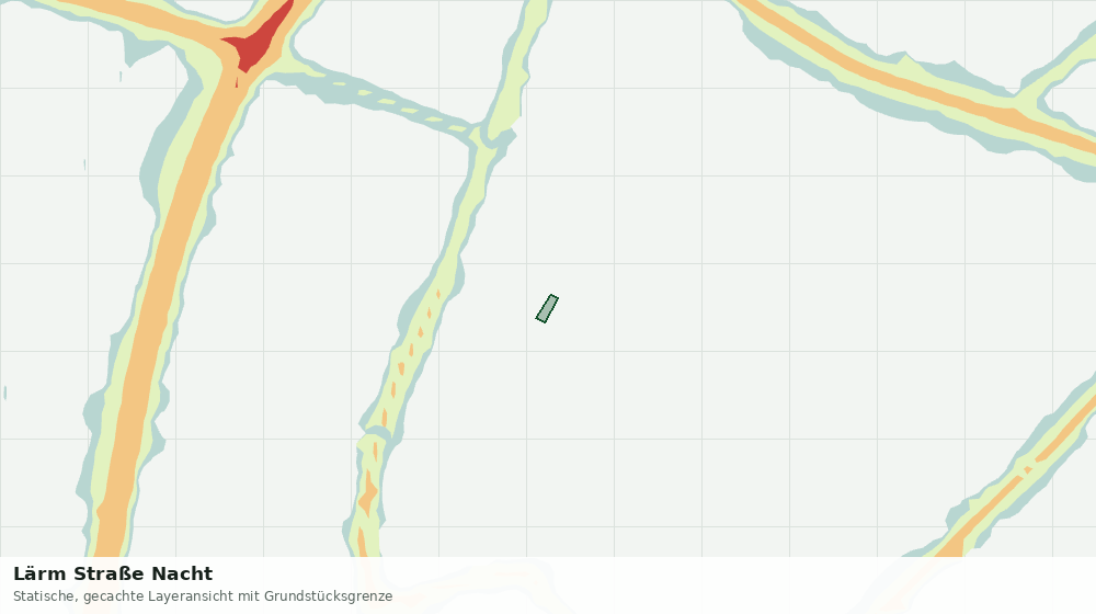 Statische Kartenansicht: Lärm Straße Nacht