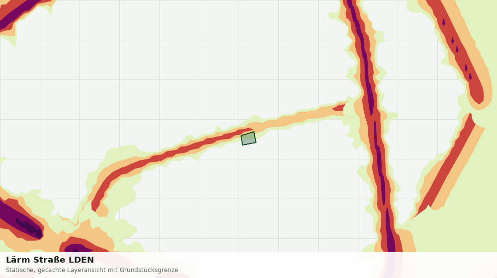 Statische Kartenansicht: Lärm Straße LDEN