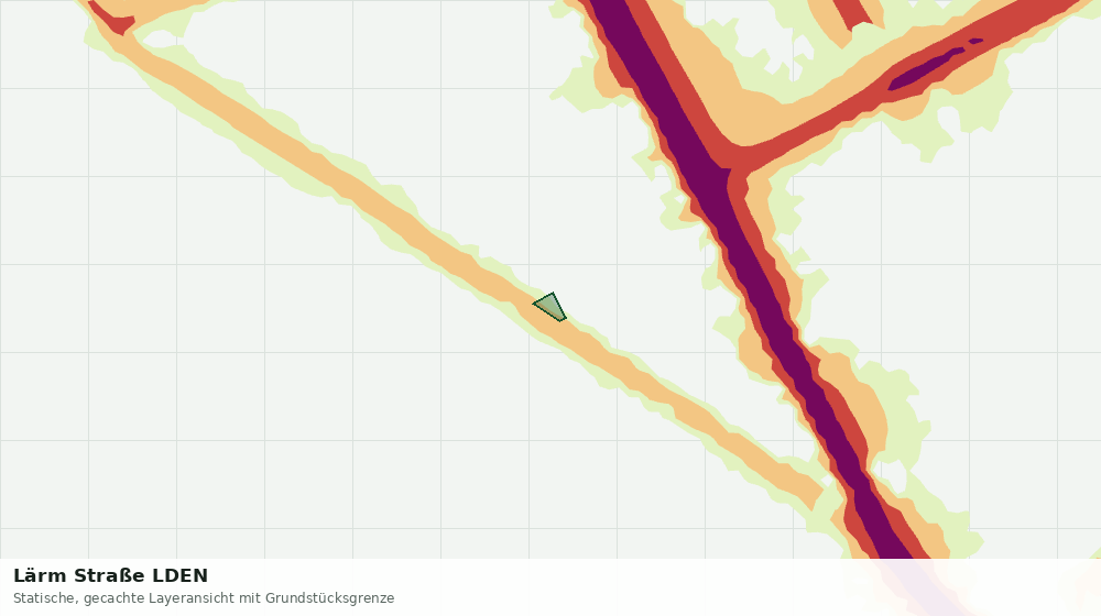 Statische Kartenansicht: Lärm Straße LDEN