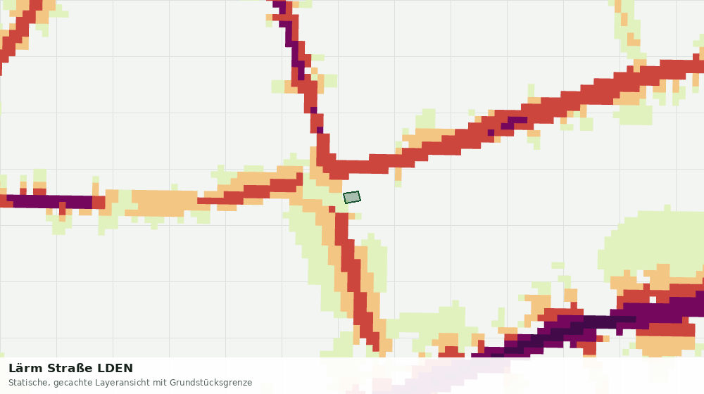 Statische Kartenansicht: Lärm Straße LDEN