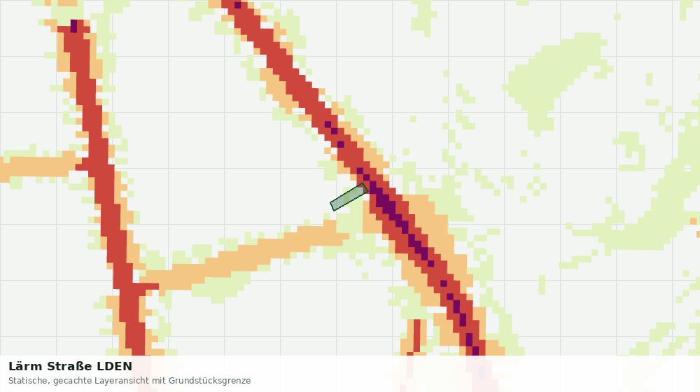 Statische Kartenansicht: Lärm Straße LDEN