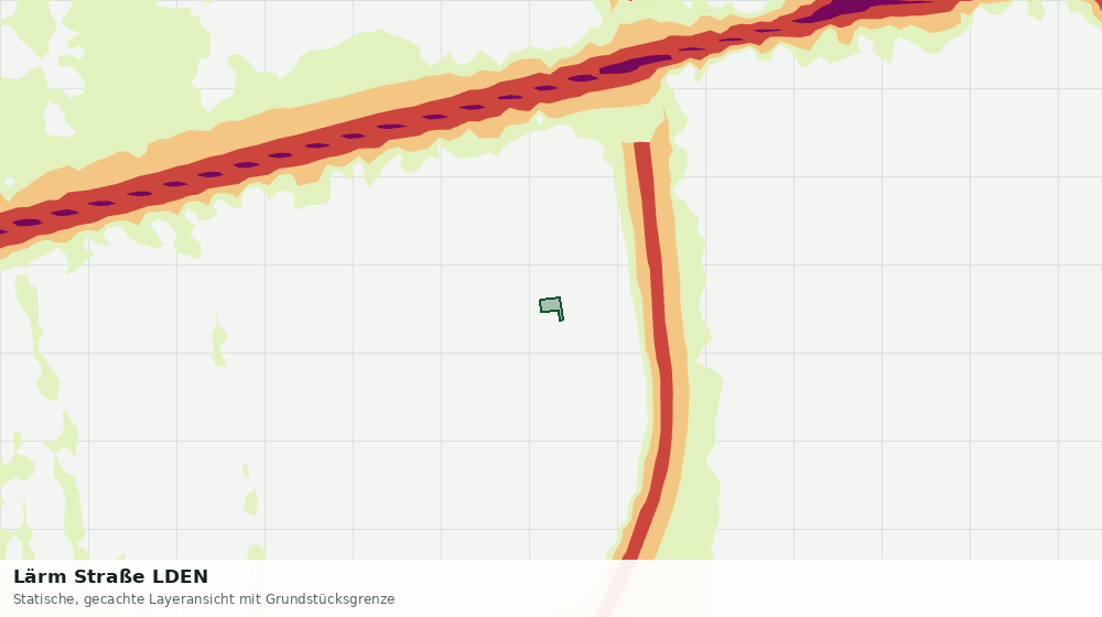 Statische Kartenansicht: Lärm Straße LDEN