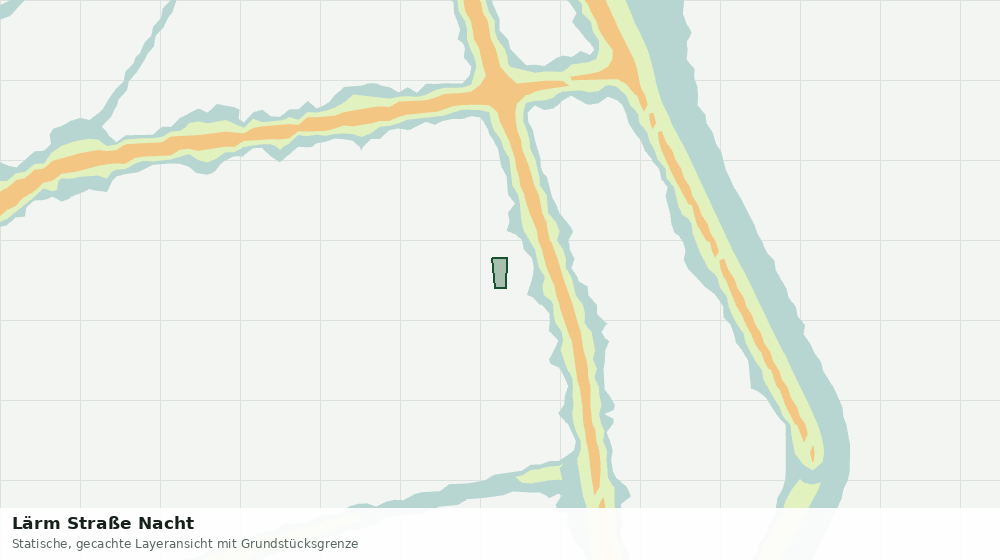 Statische Kartenansicht: Lärm Straße Nacht