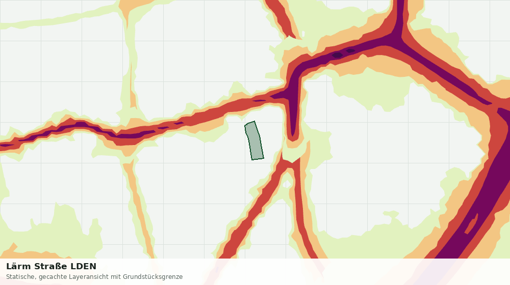 Statische Kartenansicht: Lärm Straße LDEN
