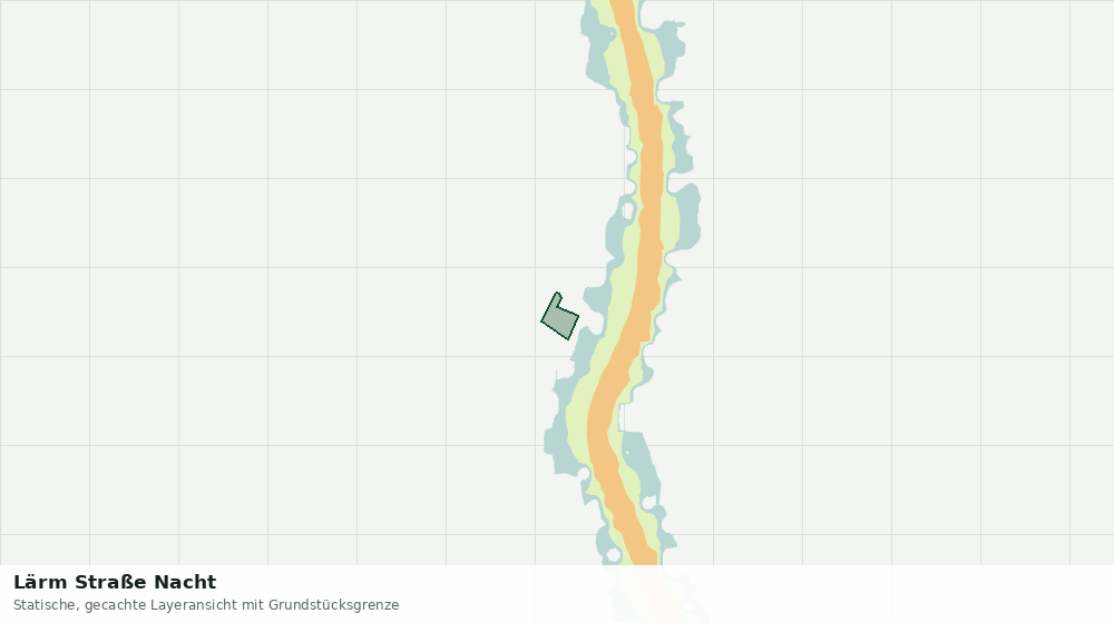 Statische Kartenansicht: Lärm Straße Nacht