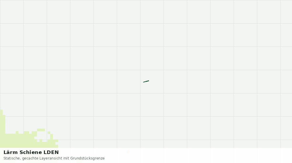 Statische Kartenansicht: Lärm Schiene LDEN