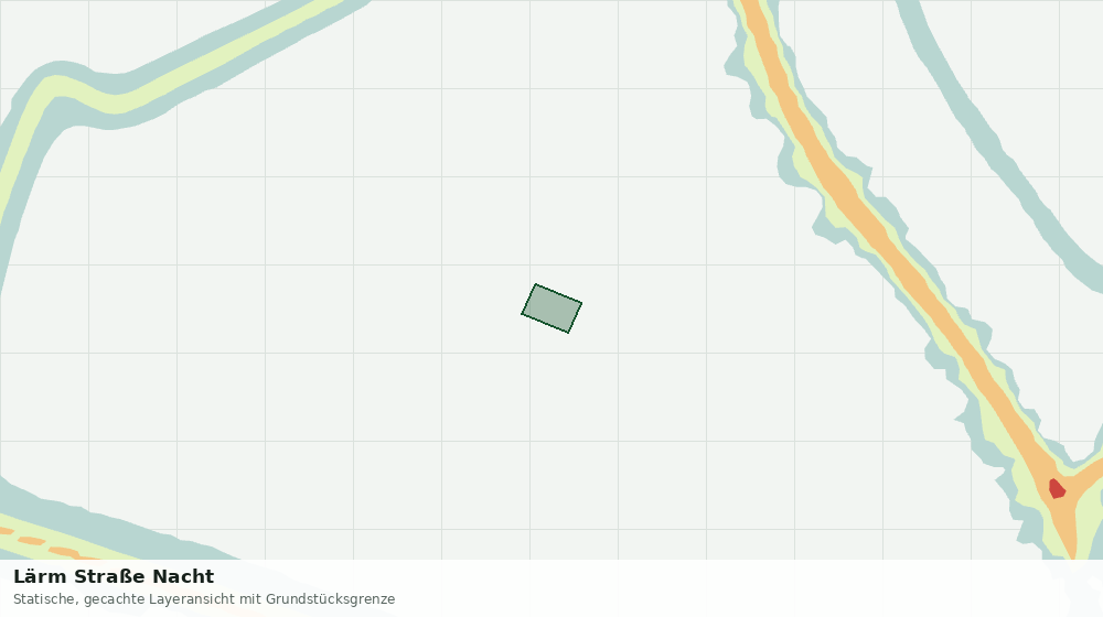 Statische Kartenansicht: Lärm Straße Nacht